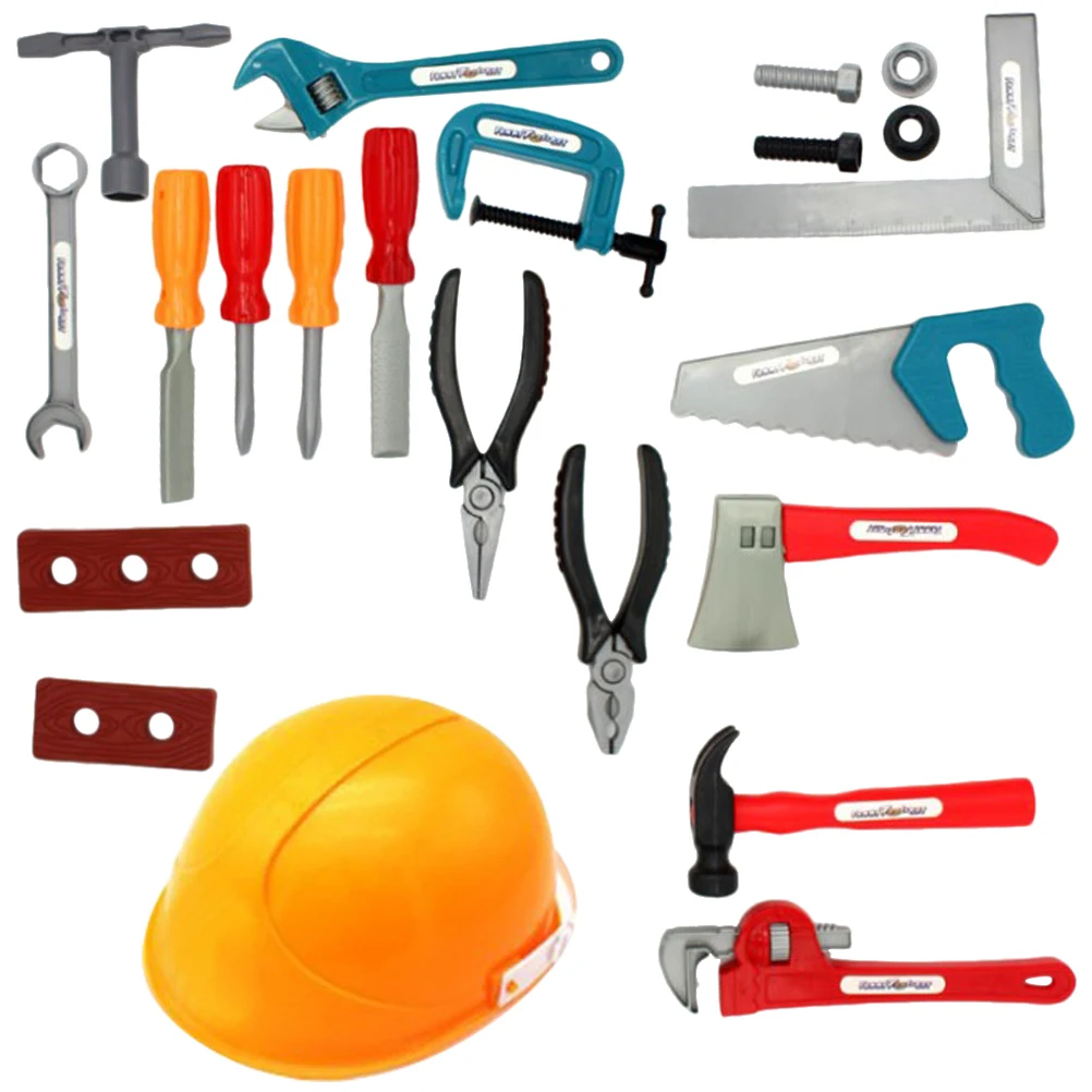 

22 Pcs Tool Box Set Kids Repair Kit Cosplay Engineer Role Toy Educational Toys Pretend