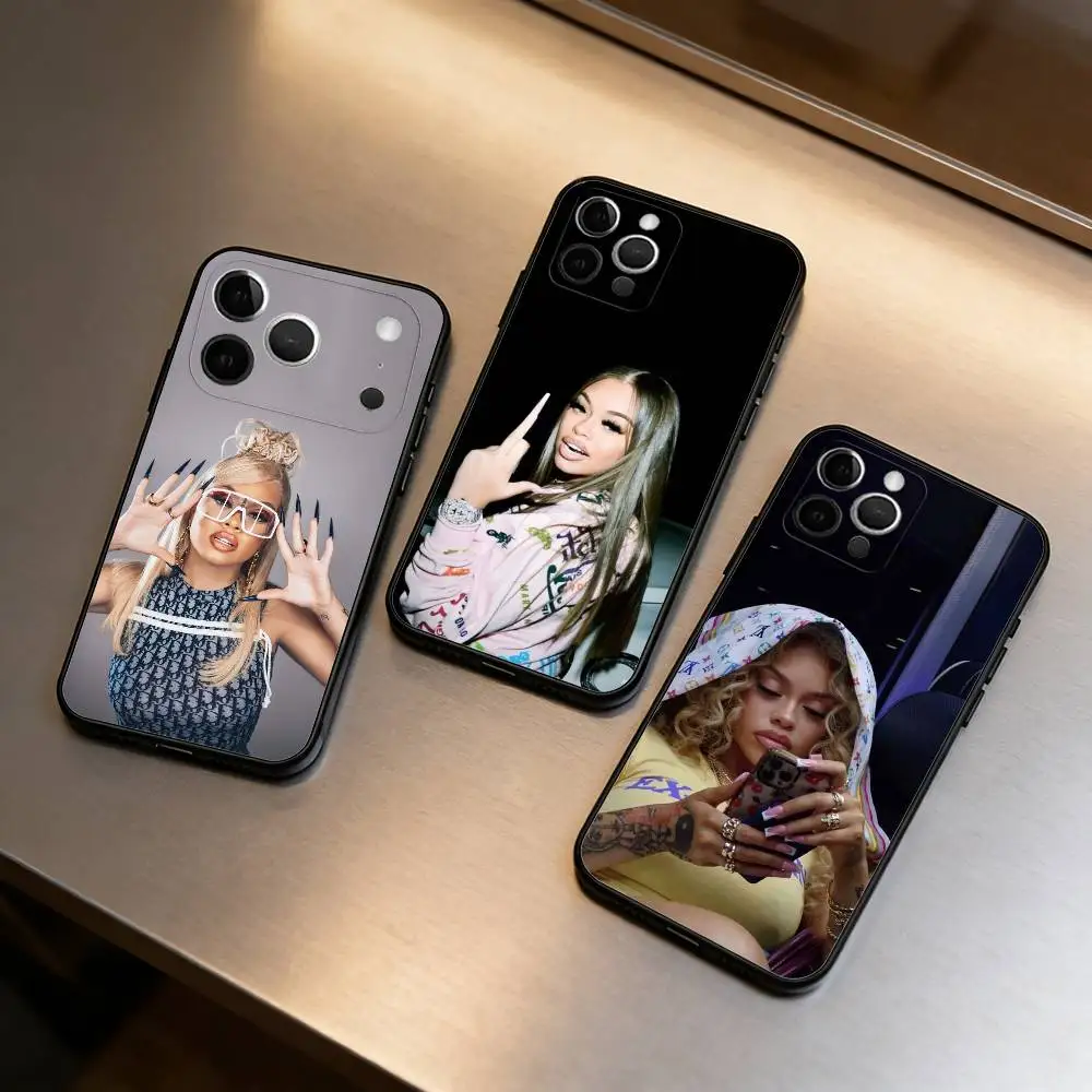 Latto Big M-Mama R-Rapper  Soft Silicone Black Cover,Phone Case For iPhone 17,16,15,14,13,12,11 Plus,Pro Max,XS