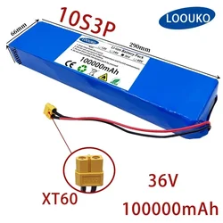 original 36V 100Ah 18650 Rechargeable Lithium Battery Pack 10S3P 1000W Power Modified Bicycle Scooter Electric Vehicle with BMS