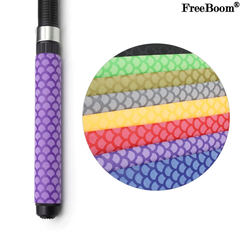 

1~10pcs New Anti-slip Heat Shrink Tube 15/18/20/22/25/28/30/35/40/45mm Purple 1M Electrical Insulation Sleeve for Fishing Rod