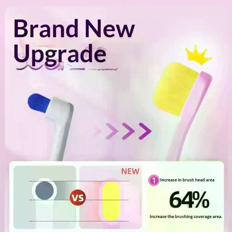 Small Head Toothbrush With Fine Tuft Compact Interdental Brush For Oral Care Dental Cleaning Tool