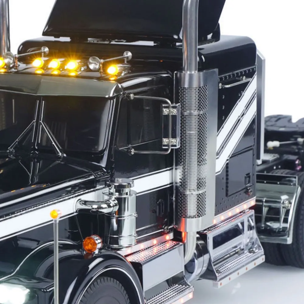 

1/14 TOUCAN 8X4 King Hauler RC Тракторный грузовик 3-скоростное шасси Подвеска Flysky ST8 Радиоуправляемый пульт дистанционного управления Готовая модель грузового автомобиля