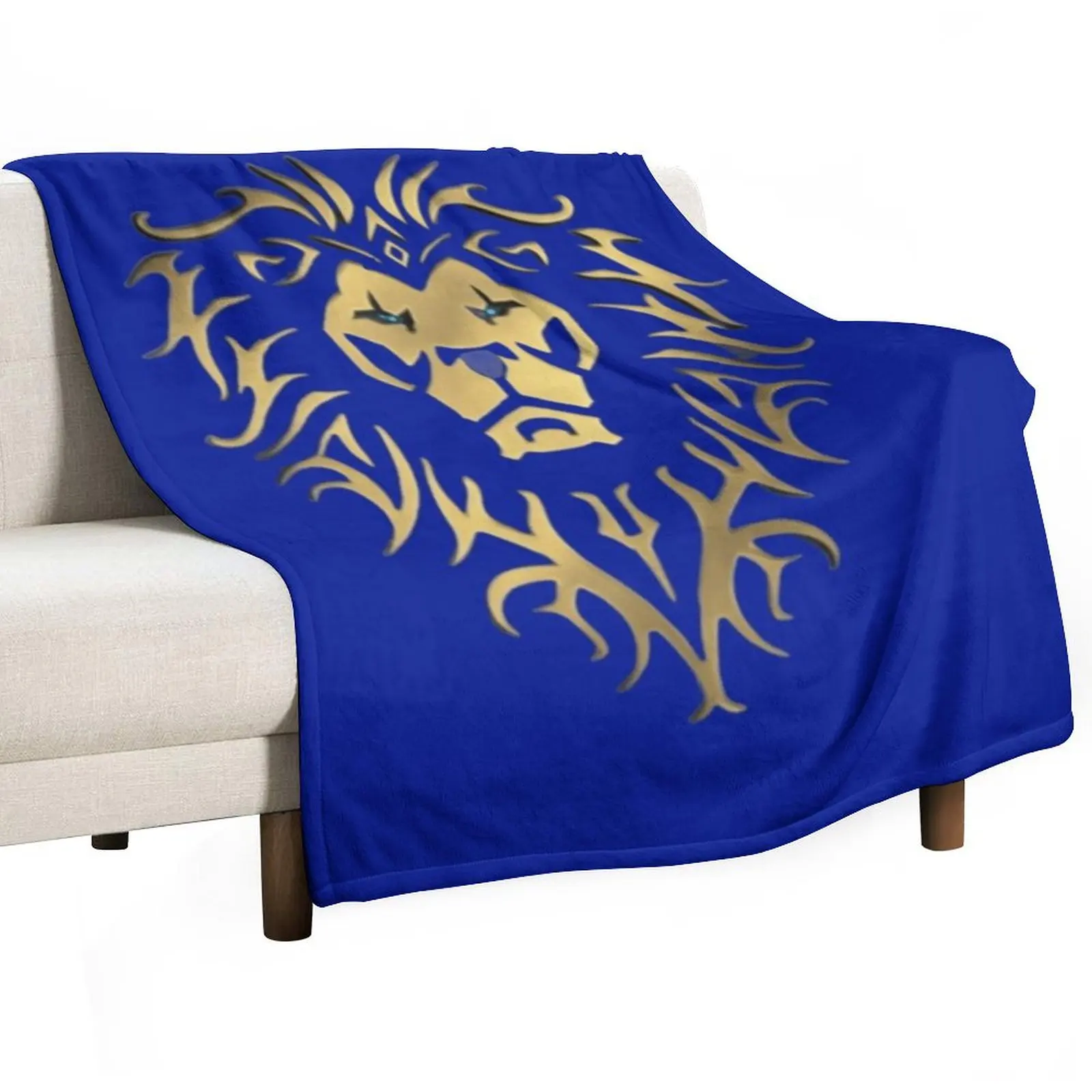 

Alliance logo of the game World of warcraft - WoW - Throw Blanket Baby blankets ands Tourist Single Blankets