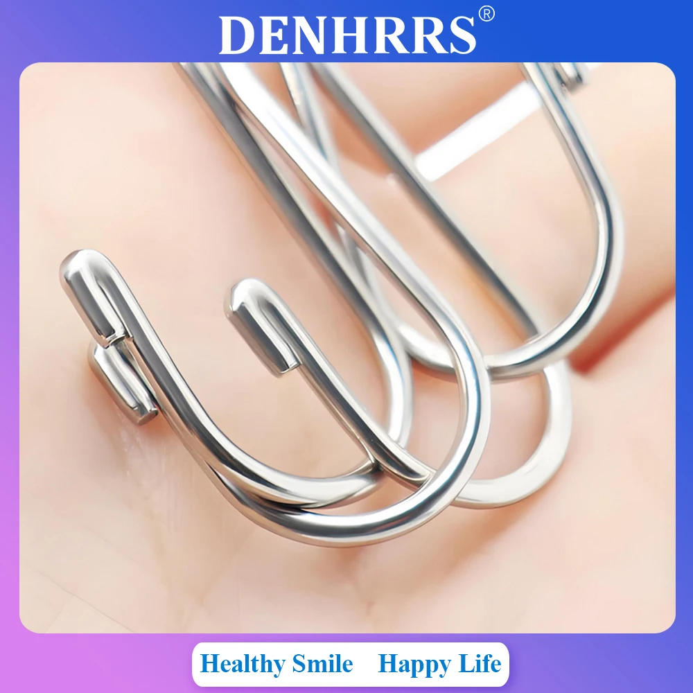 

10Pcs Dental Lip Hook Root Canal Measuring Instrument Accessories Lip Mouth Hook Apex Locator Hook Dental Tool