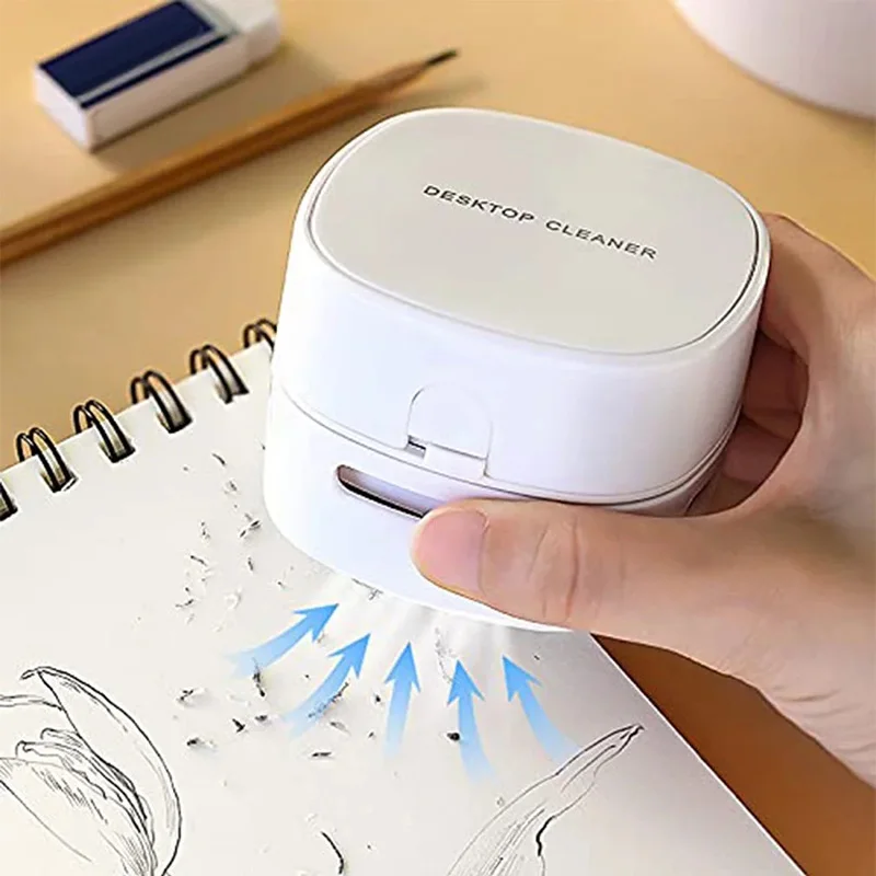 Handheld Mini Desktop Vacuum Desktop Cleaner  Cleaning  Energy Saving 360 Degree Rotation For Keyboard Home Office School
