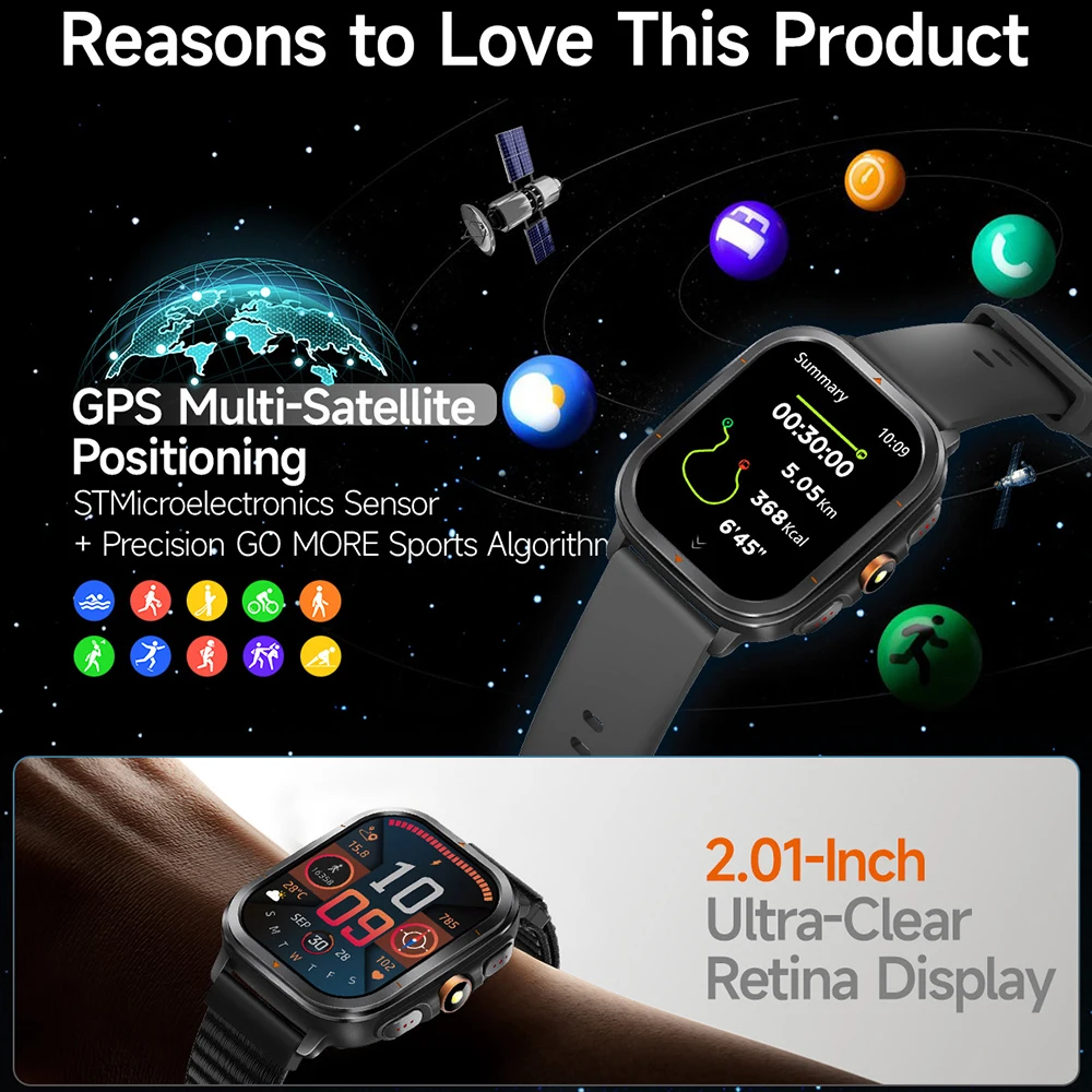 Outdoors GPS Sports Smart Watc - đánh giá và giá Smartwatch Running Watches For Men