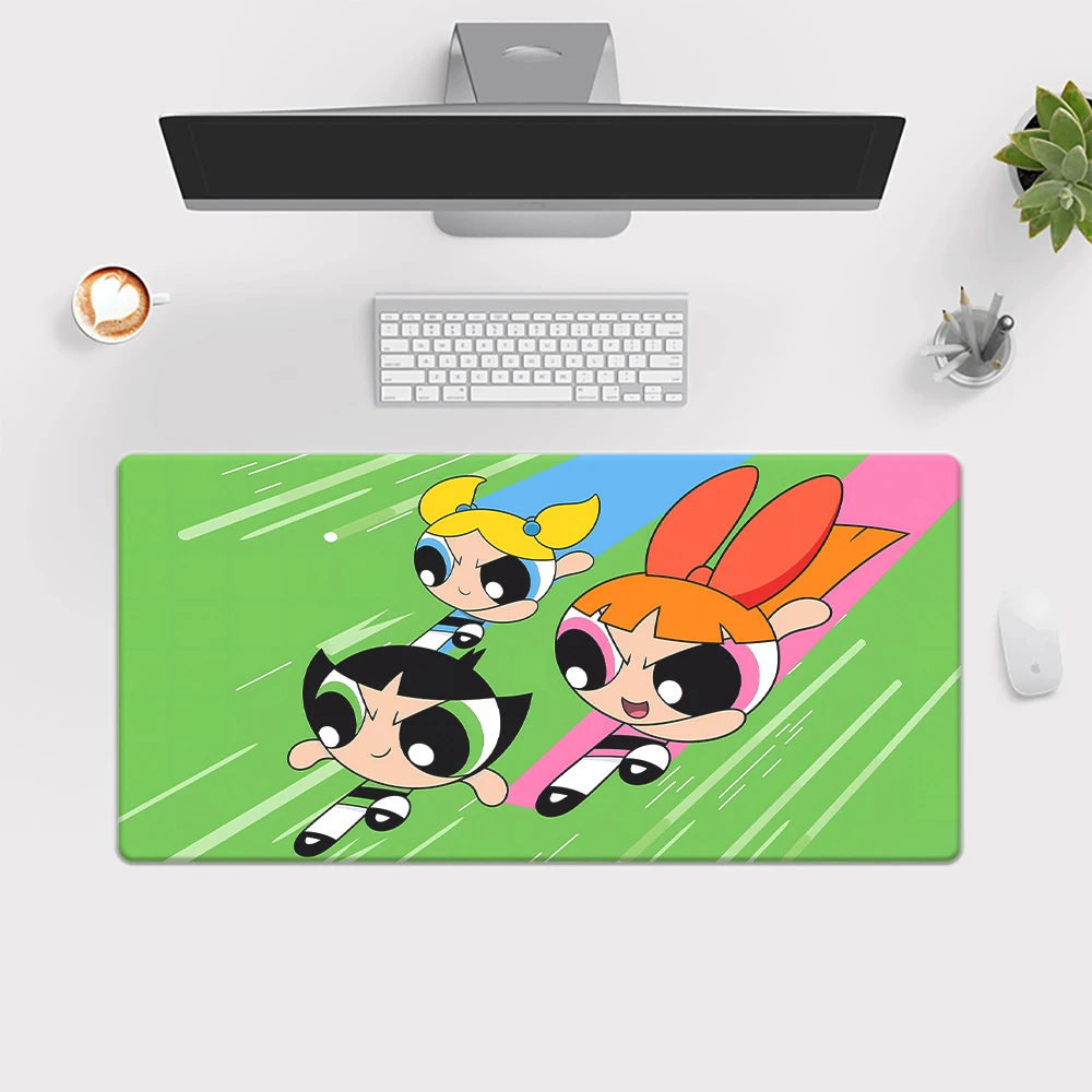 Large Mousepad XXL The Powerpuff Girls  Pad Keyboard Gaming Accessories Mouse Mats Game Office Computer PC Gamer Laptop Desk Mat