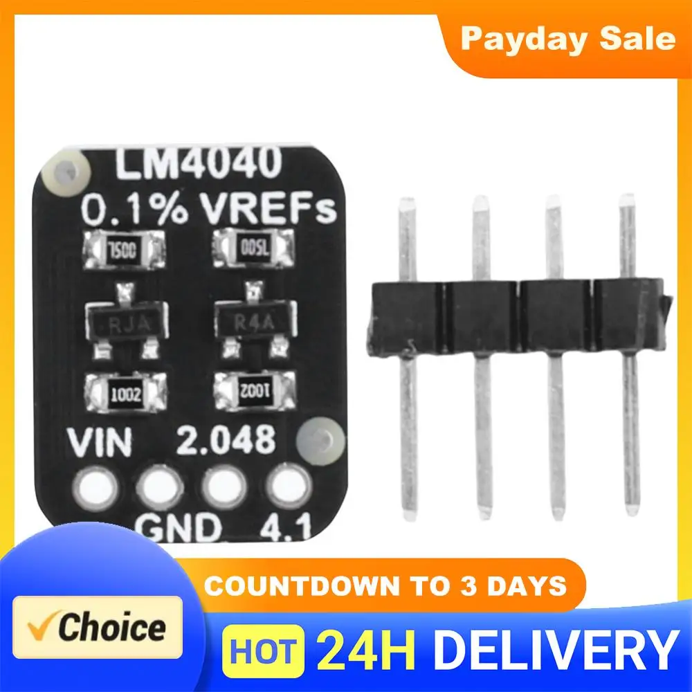 LM4040 Precision Voltage Reference Source Board 2.048V 4.096V Voltage Reference Module 0.1% Accuracy for Microcontroller
