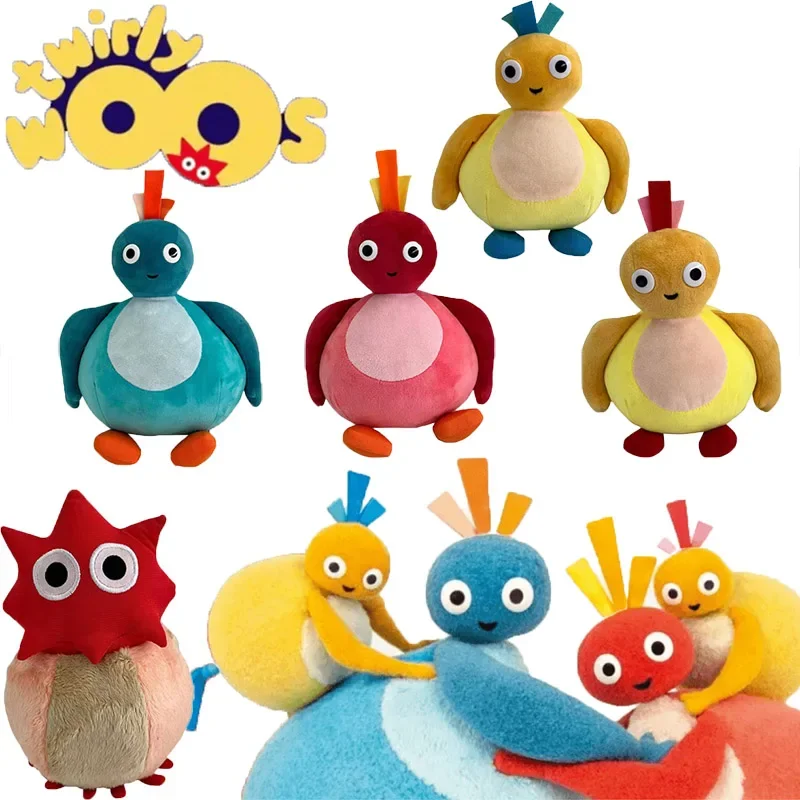 Twirlywoos Plush Toys Cartoon Great BigHoo Toodloo Chickedy Chick Peekaboo Cosplay Dolls Stuffed Animals Plushie Chritsmas Gifts