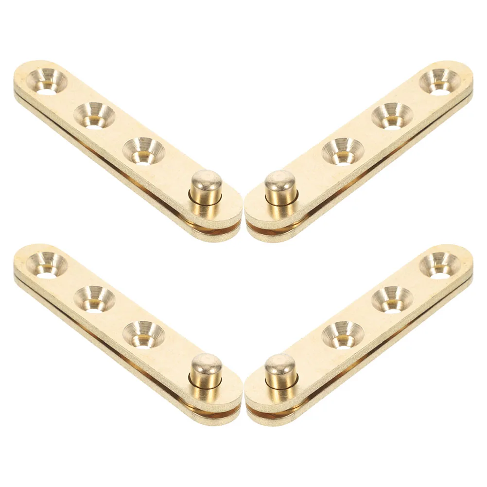 

8 Pcs Door Hinge Cabinet Hidden Pivot Closet Hinges Head Concealing Copper Furniture Window Shaft Hardware