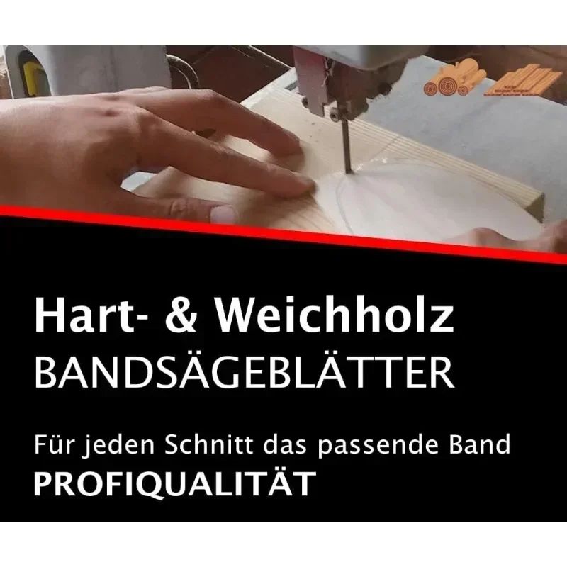 5 Stück Bandsägeblatt 1400 mm Bandsägeblätter 1400 6,35 0,35 mm 6 TPI für Atika Westfalia CMI Einhell TC-SB 200/1 Schneiden von Holz