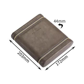 GALINER Přenosný humidor s koženou podšívkou z cedrového dřeva a vestavěným zvlhčovačem, pouzdro na doutníky 8 nejlepší prodej cestovní pouzdra na doutníky - №3