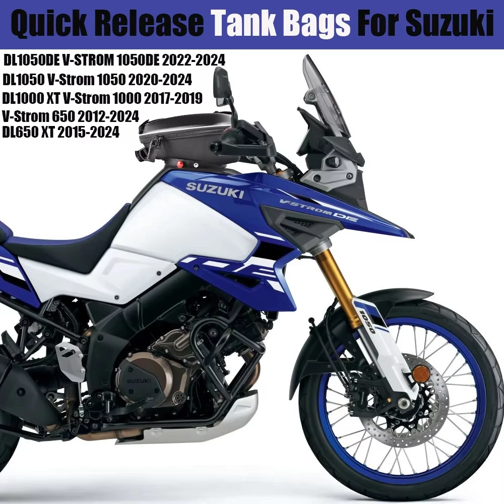 For SUZUKI V-STROM 800 1050 DE DL1050 DL1000 DL650 XT 800SE Fuel Tank Bag Luggage Motorcycle Navigation Waterproof Bag Quick Loc