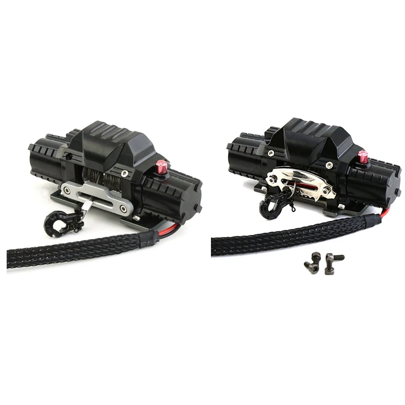 

ABJL-двухмоторная металлическая лебедка с имитацией металла для 1/8 1/10 RC гусеничного автомобиля, осевые SCX10 TRAXXAS TRX4 RC4WD D90, обновленные детали
