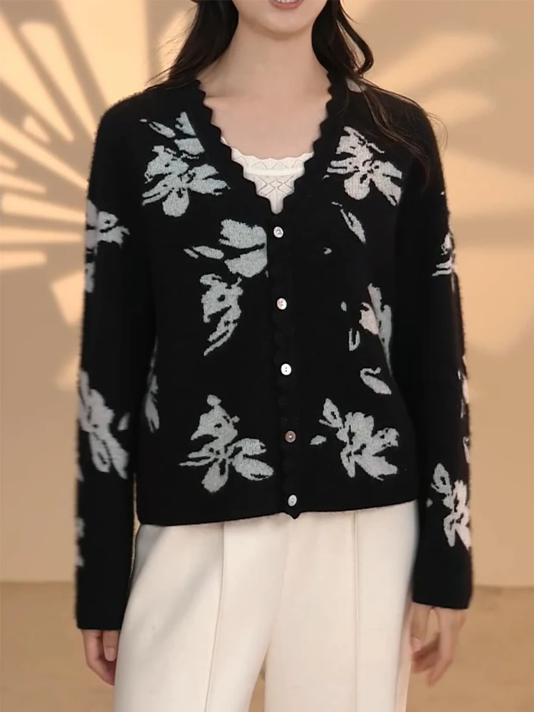 

Корейский вязаный топ-блузка оверсайз из трикотажа, приталенный, премиум-класса, для женщин, осенняя новинка