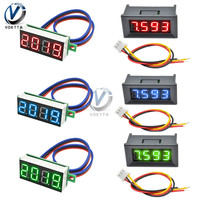 DC 0-100V 4 Bits Mini Digital Voltmeter Digital Display LED Panel 0.36 inch Three Wires Electric Voltage Meter Tester With Shell