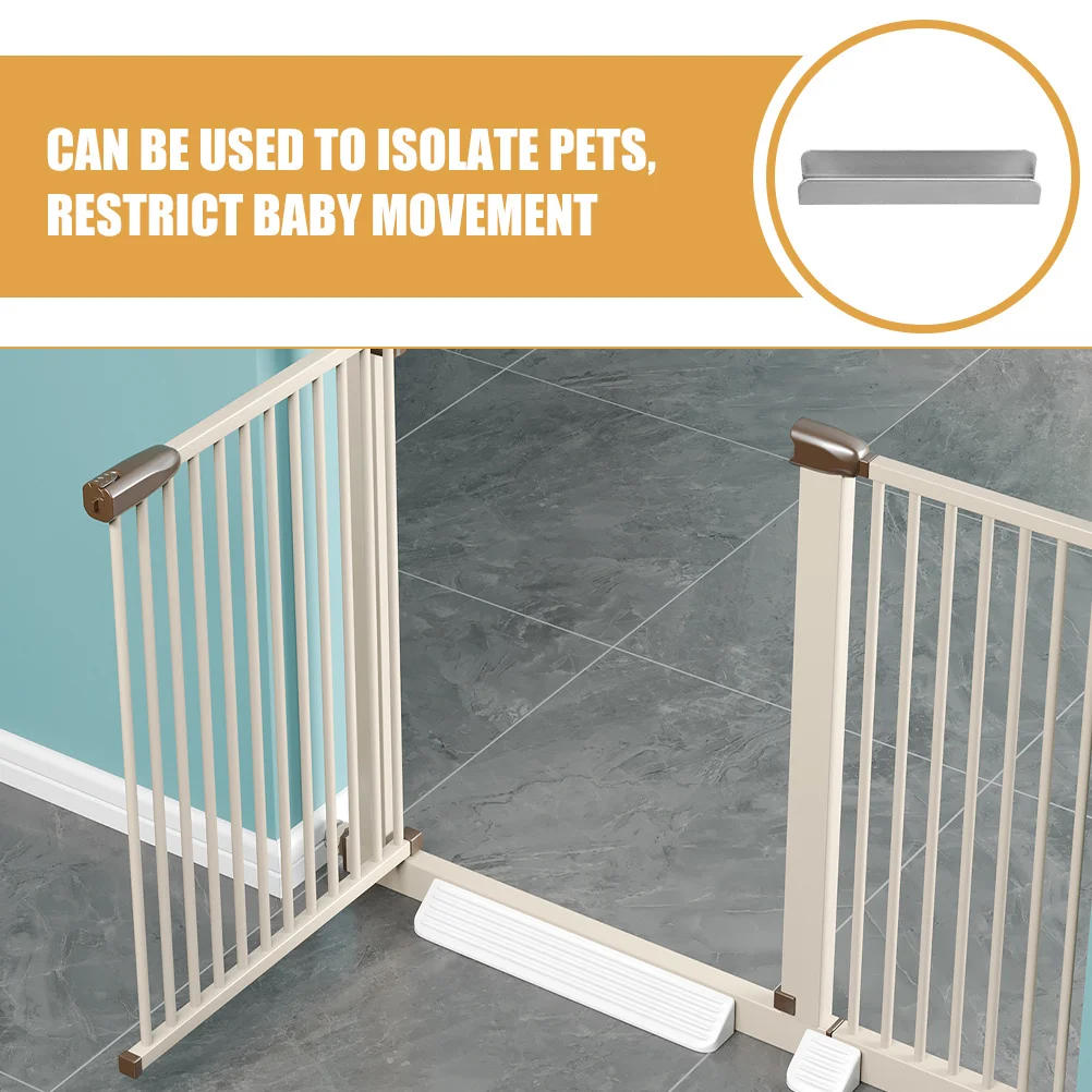 4 قطعة بوابة سلامة الطفل حاجز الحيوانات الأليفة داخلي استخدام لا أدوات المطلوبة درج المدخل سياج تعزيز الأخاديد بوابة باب الحيوانات الأليفة #4