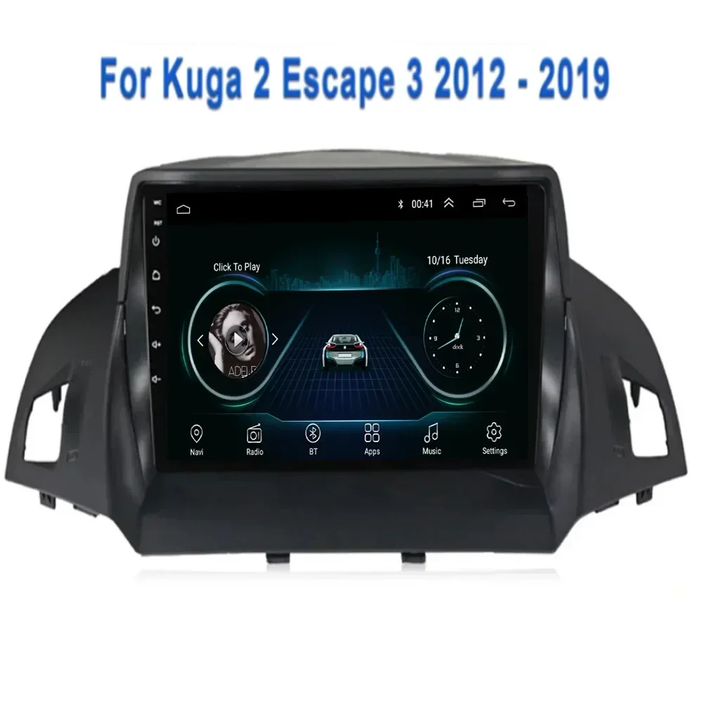 Android 13 Car Stereo Radio For Ford Kuga Escape 2013-2016 Multimedia Player DVD Autoradio Video CarPlay GPS Navigation