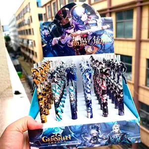 Genshin Impact-Karikatür Akrilik, Jel, Kalem, Oyun Jeli, Jel Kalem, Focalors Kaynaktan Furina, Wriothesley, Neuvillette, Lyney O, Bu, 6 adet 6 Büyük satış, genshin etkisi, kağıt no. 6