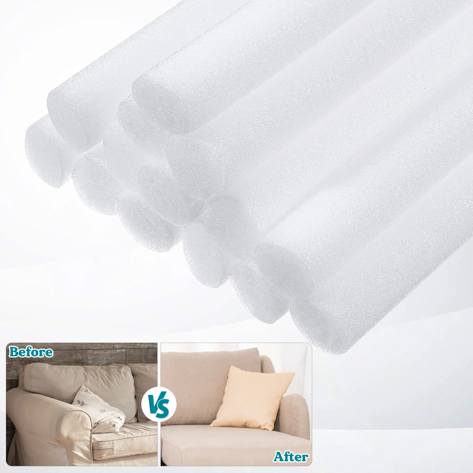 

14Pcs Couch Cushion Grip Foams Sticks for Sofa Slipcovers Easy Install Reusable Couch Cushion Grip Sofa Slipcover Grips