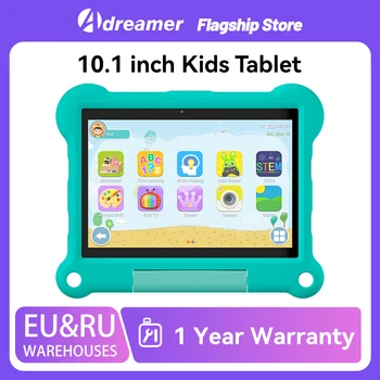 Adreamer KidsPad10 10.1 بوصة للأطفال أندرويد 12 تابلت ثماني النواة 4 جيجابايت رام 64 جيجابايت روم 6000 مللي أمبير أقراص التعلم للأطفال 4G LTE