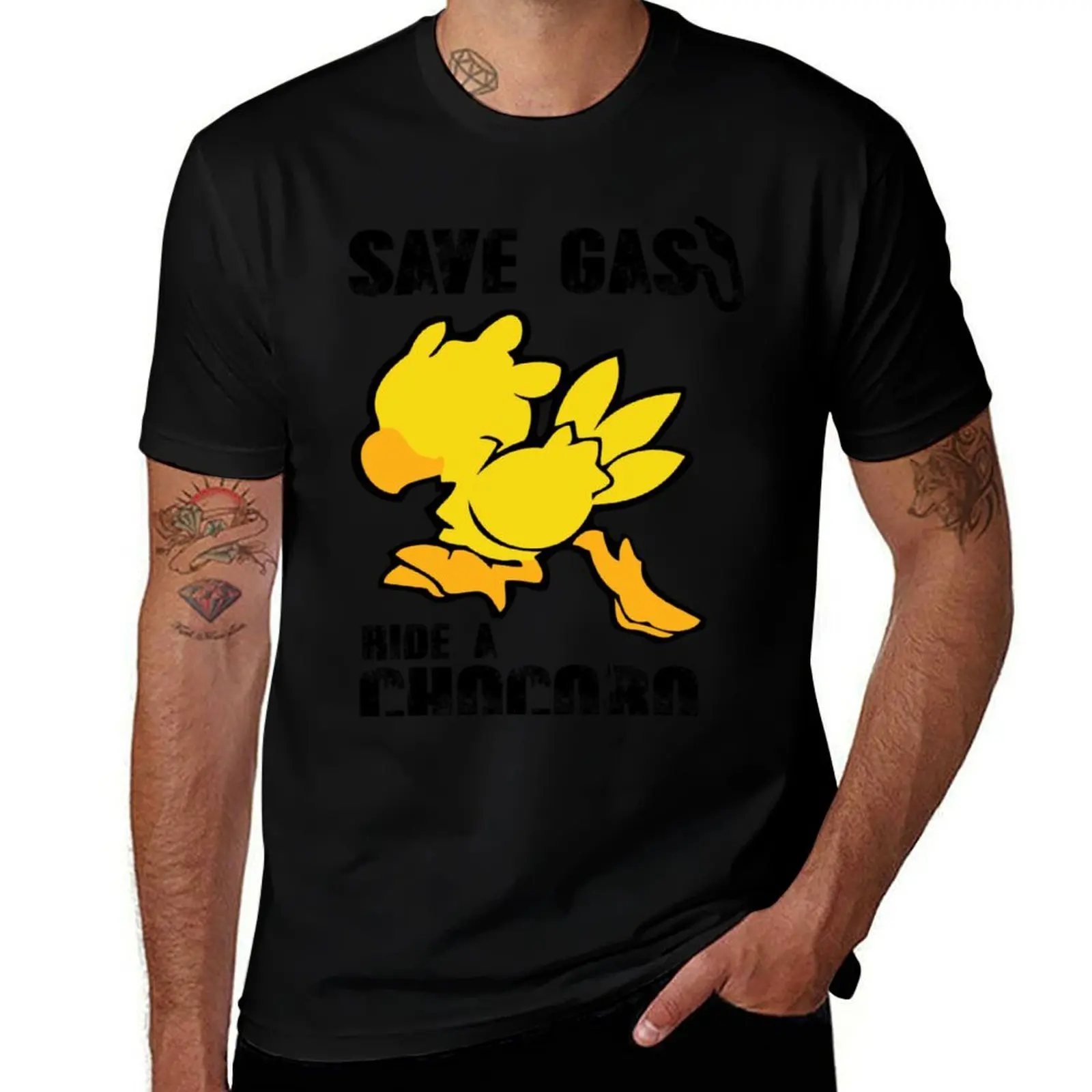chocobo_82 T-Shirt Casual Simple Design Short Sleeve Shirt T-Shirt