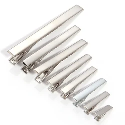 Louleur Flat Metal Alligator Hair Clips Duckbill Hair Clip for Jewelry Making Accessories DIY Hairpins Base Decorations Wholesal
