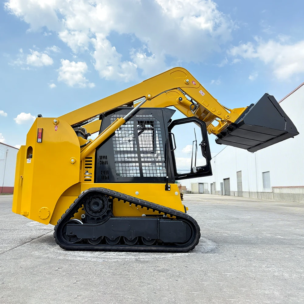 Factory Wholesale Price Small Loader Snow Removal Attachment Track Backhoe Loader Skid Steer Loader