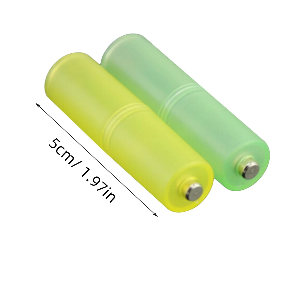 

2 Pcs Converter Aaa to Aa Adapter Holder Case Small Portable Environmental PP for Home Office Camping Converter