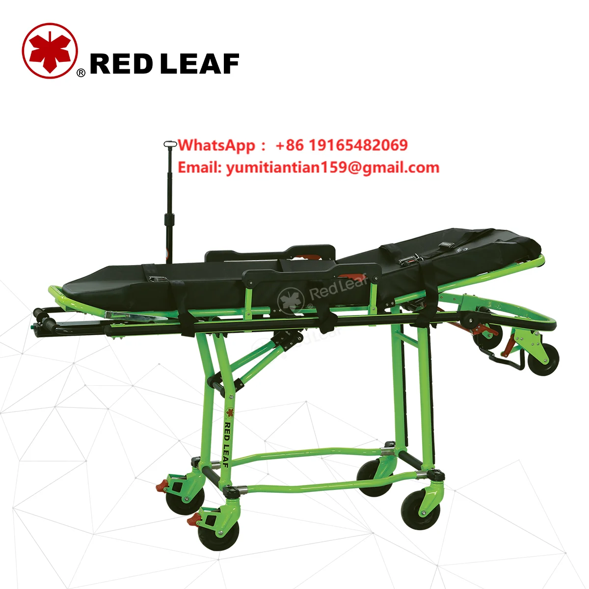 YDC-3Y02 Emergency Transfer Ambulance Stretcher Adjustable Backrest Stretcher with CE Certification for Ambulance Car
