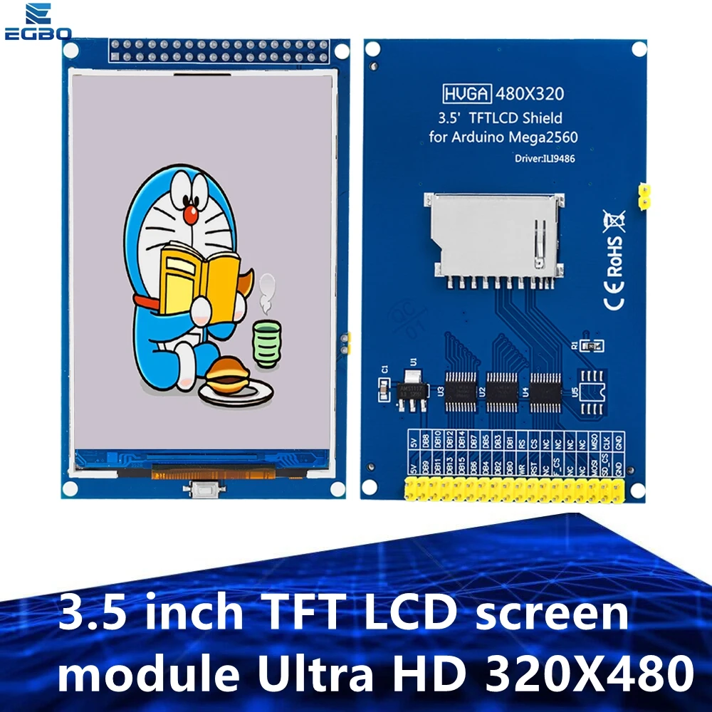 EGBO 3,5 дюймовый TFT ЖК-экран модуль Ultra HD 320X480 для Arduino MEGA 2560 R3 плата