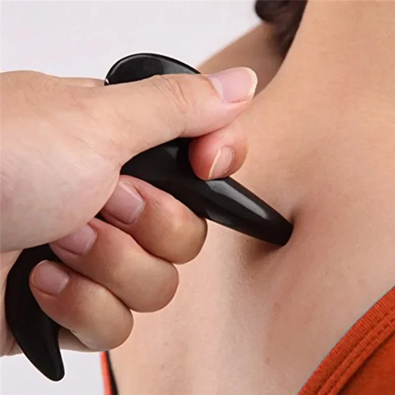 Natürliche Stein Meteorit Massage Kegel Nadel Reflexzonenmassage Körper Massage Fuß Schulter Nacken Punkt Stick Massage Werkzeuge