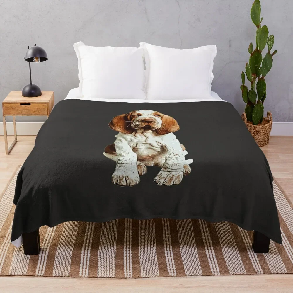 

Bracco Italiano puppy dog Throw Blanket Hair Summer Beddings Blankets