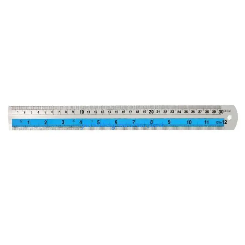 

Y5GD Metal Straight Edges Ruler Standard/Metric Ruler for DIY Project School Office
