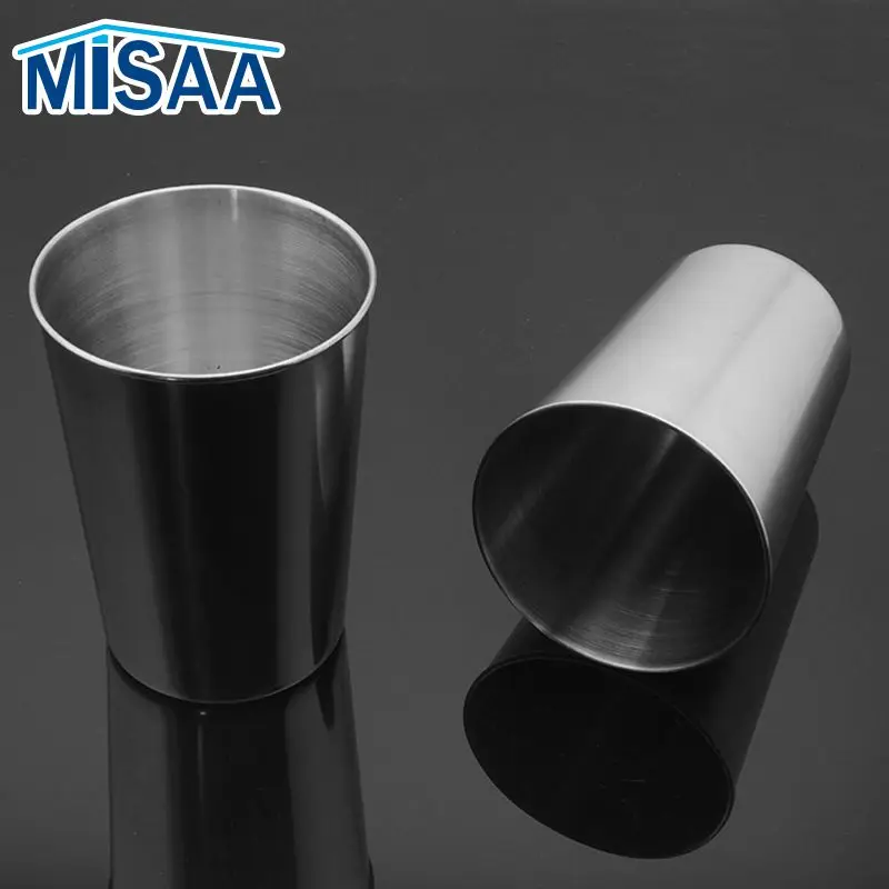 Polished 30/70/180/320 Ml Mini Stainless Steel Shot Glass Cup Drinking Wine Glasses With Leather Cover Bag For Home Kitchen Bar