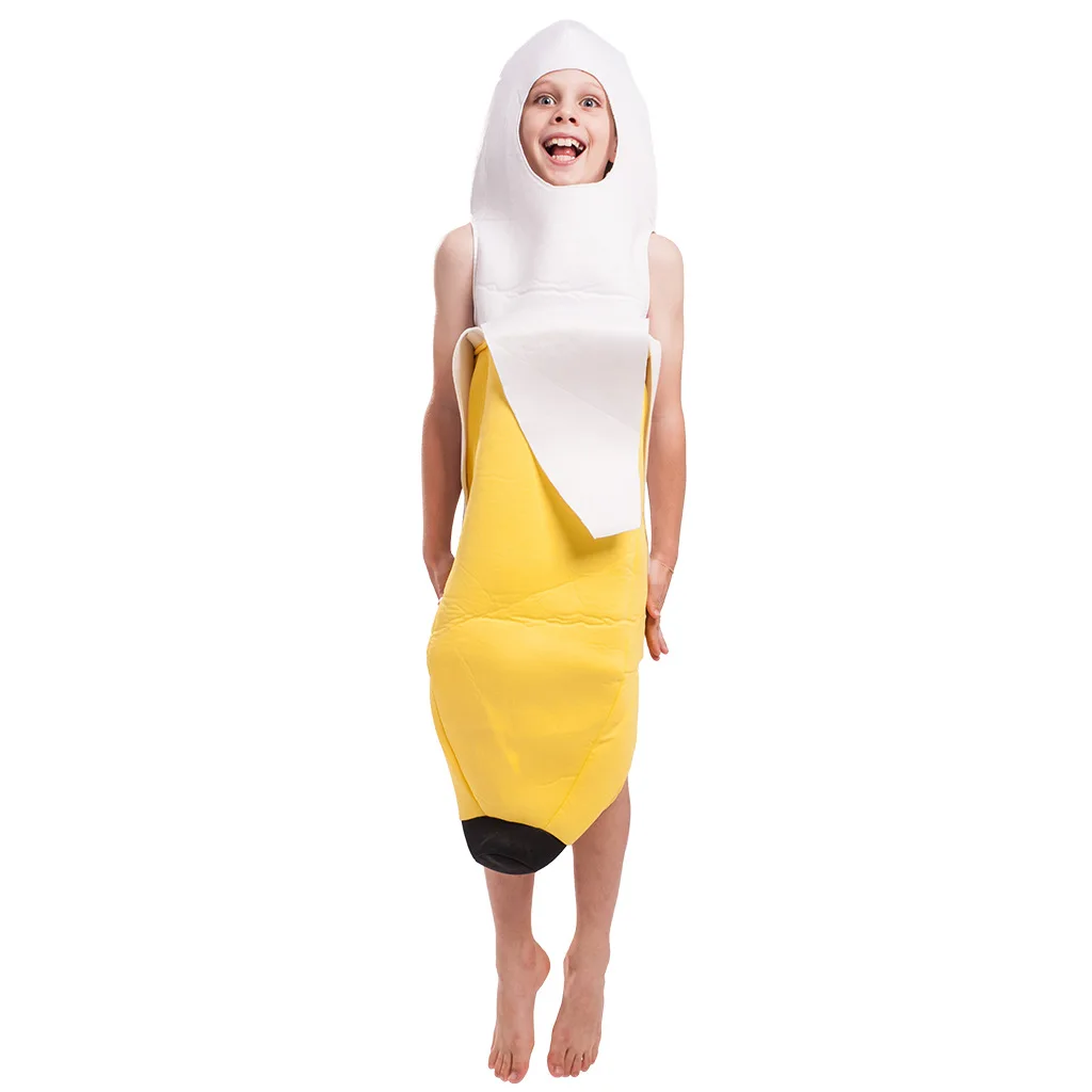 

Funny Banana Man Halloween Cosplay Costume Food Role-playing Stage Performance Outfit 2025 Autumn New Arrival Women's Wear