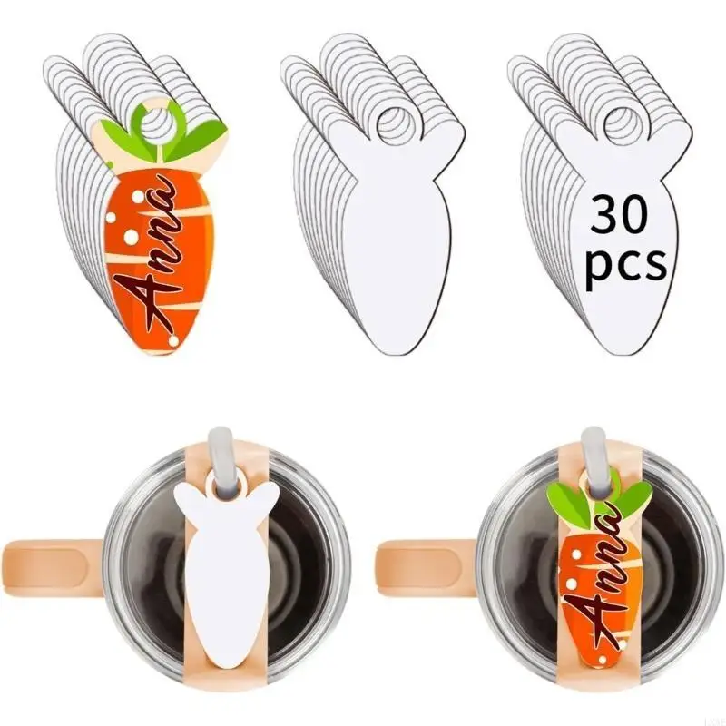 

30pcs Unfinished MDF Nameplate for 40oz Tumbler Hardboard Name Tags