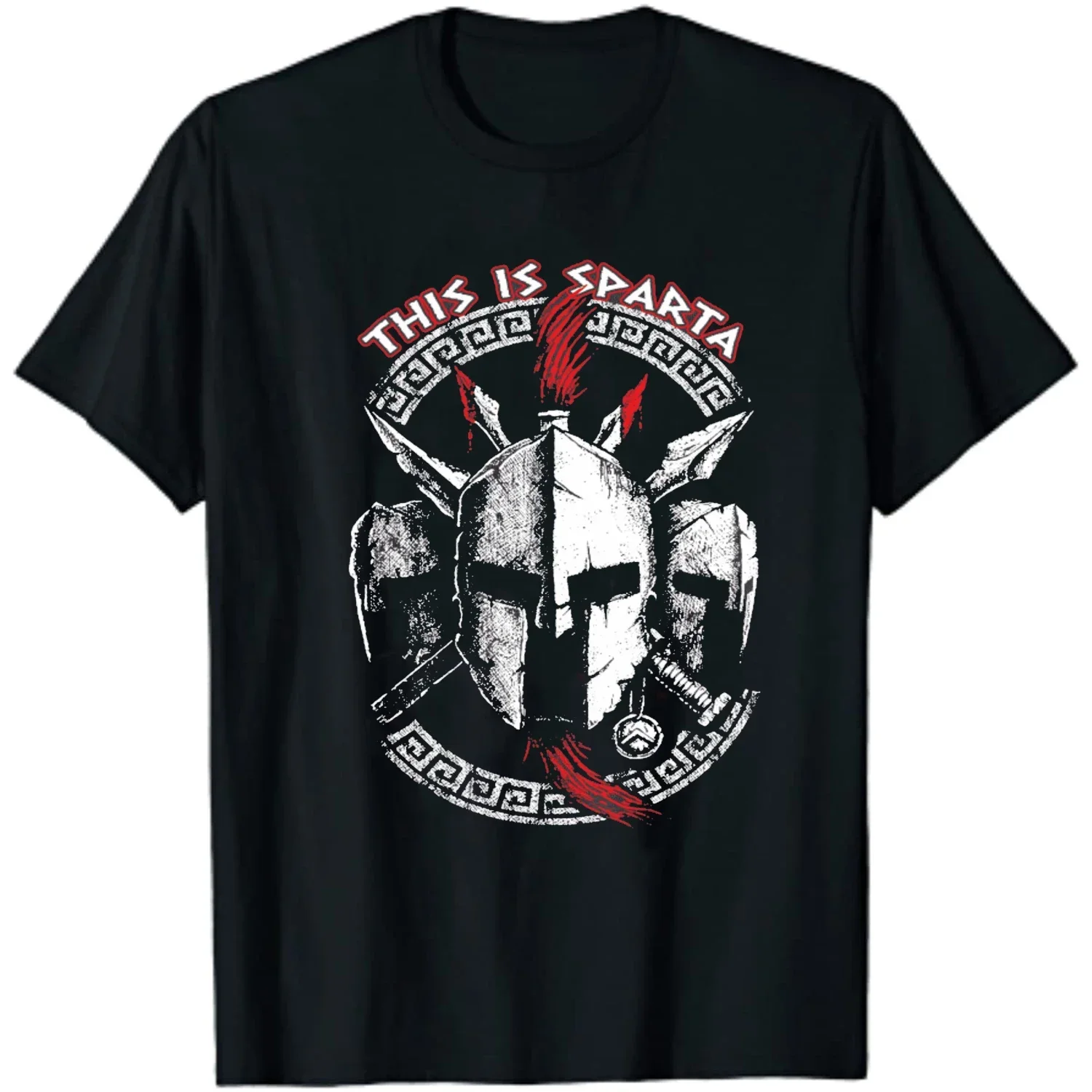 Summer Short Sleeve Casual Mens T-shirt Size S-5XL Sparta,300 Leonidas,This Is Sparta T-Shirt 100% Cotton O-Neck  men clothing