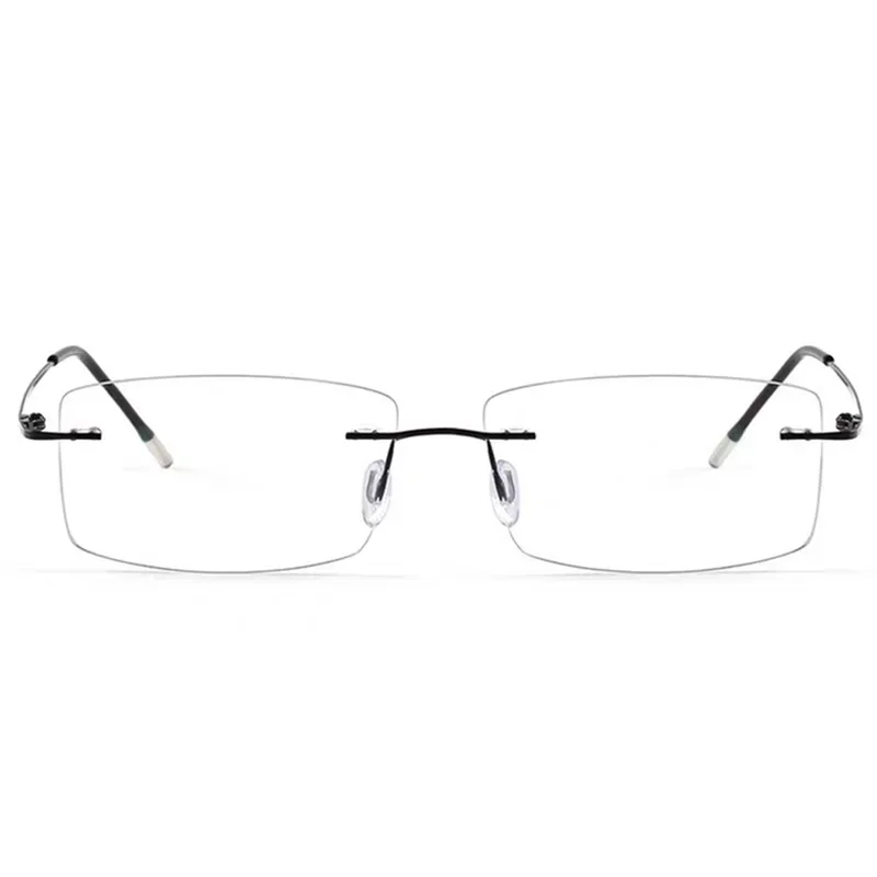 Plus Lesebrille für Herren, randlos, Legierungsrahmen, luxuriöse Presbyopie-Brille, Anti-Blaulicht, Vergrößerungs-Presbyopie-Brille +1,0 1,5 4,0 – Detail 9