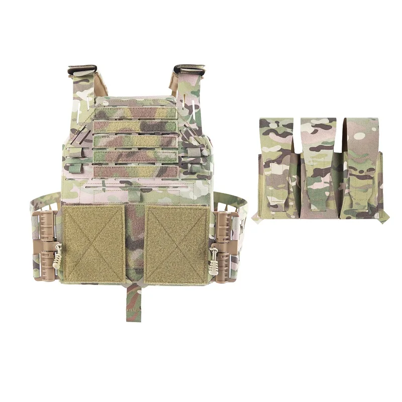 Tactical Quick Release LBT Style 6094 Vest Paired With Triple Pack