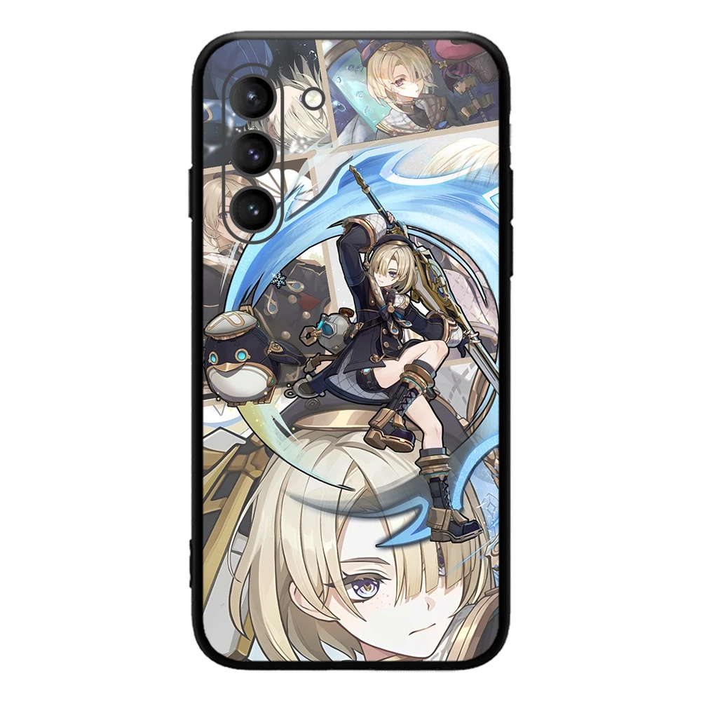 Freminet Genshin Impact 4.0  Cryo Character 4 Stars Phone Case for SAMSUNG Galaxy S23 Ultra S22+ S21 FE S20 A54 Note20Plus A53