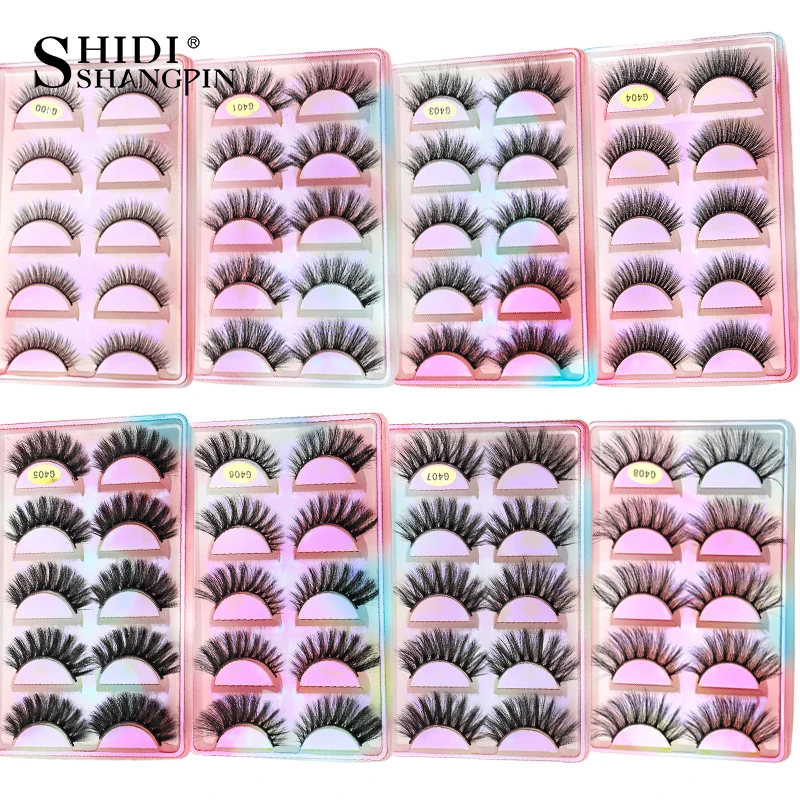 New 3/5 Pairs 3D Mink Lashes Natural Soft Eyelash Dramatic False Eyelashes Faux Cils Make ups Fake Eyelash Extension maquiagem