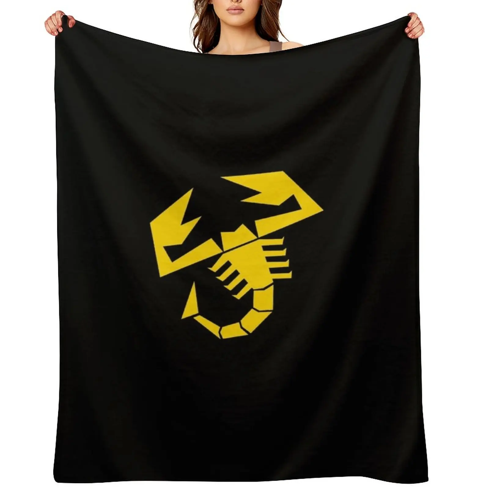 

Abarth scorpion (yellow) Throw Blanket Soft Plaid Decorative Beds Flannels Luxury St Blankets