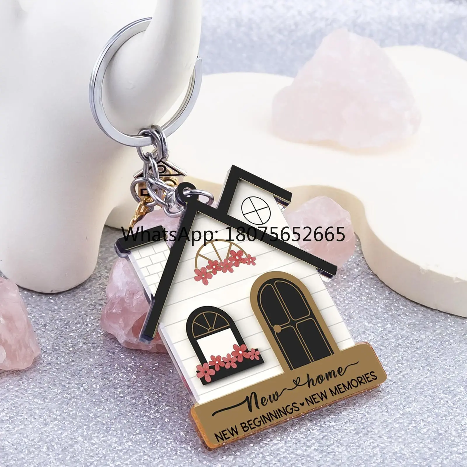 New home acrylic home decor housewarming creative cottage hanging ornament