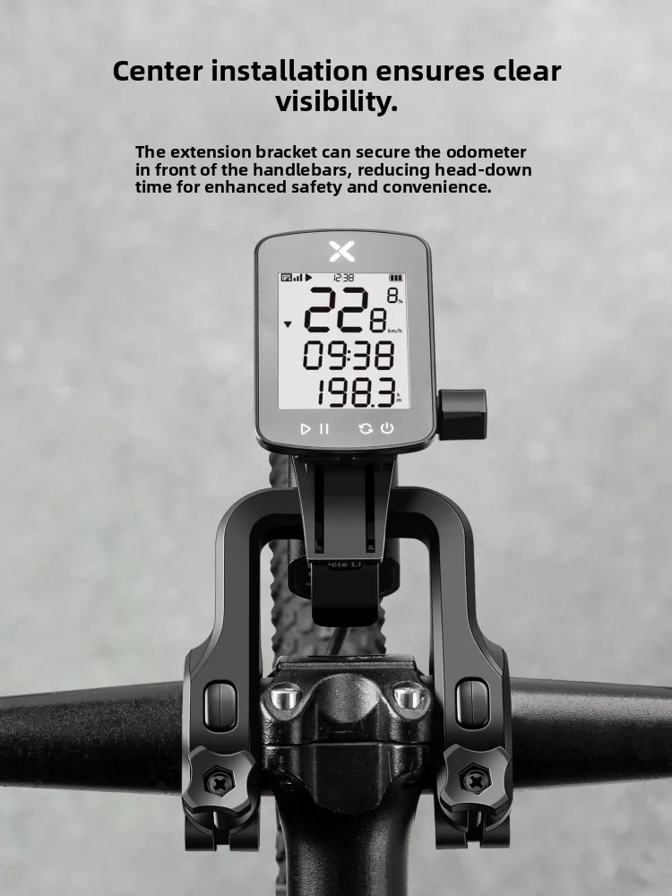Road And Mountain Bike Cadence Meter Bracket Extension Base Stem Mounting Bracket Accessories Single Bike Light Integrated Ha...