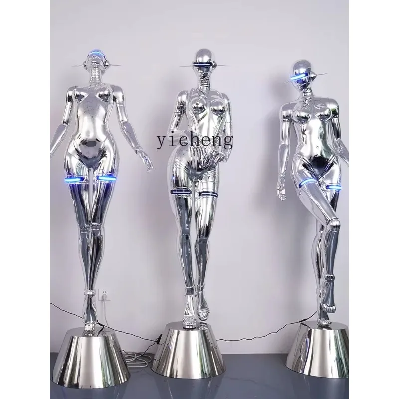 BJ-9 Machinery Ji Sculpture Muse Large Technology Character Ornament Bar KTV Trend Decoration home accessories