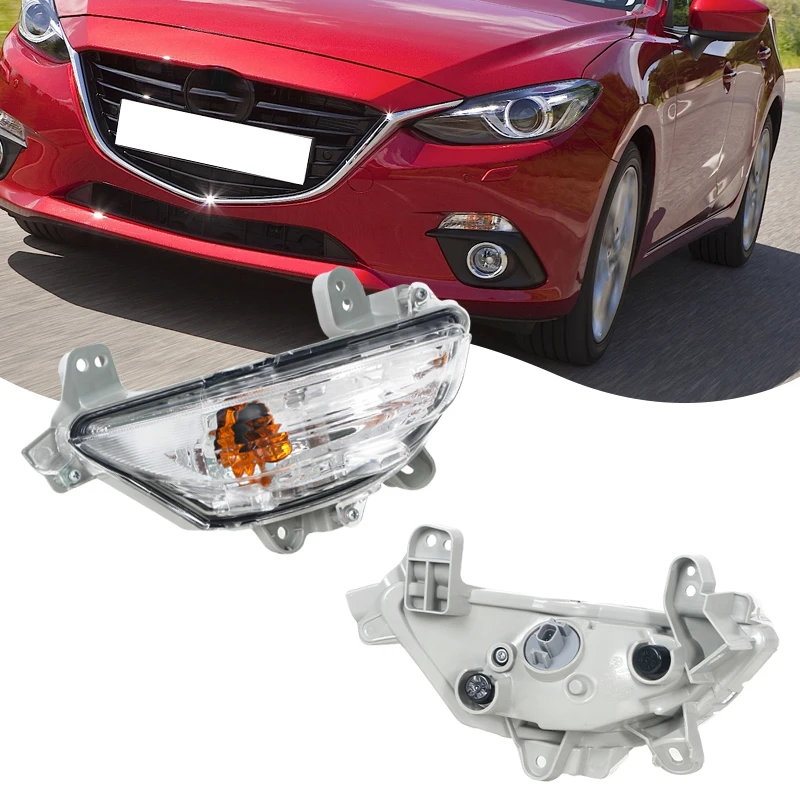 For Mazda 3 axela 2014 2015 2016 Car Turn Signal Light Front Indicator Lamp Front Bumper Fog Light BKC3-51-360F BKC3-51-350F