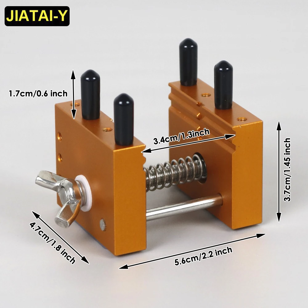 NEWACALOX Miniature Mini Aluminum Alloy Bench Vise Play Walnut Jig Carving Drilling Machine Tools PCB Holder