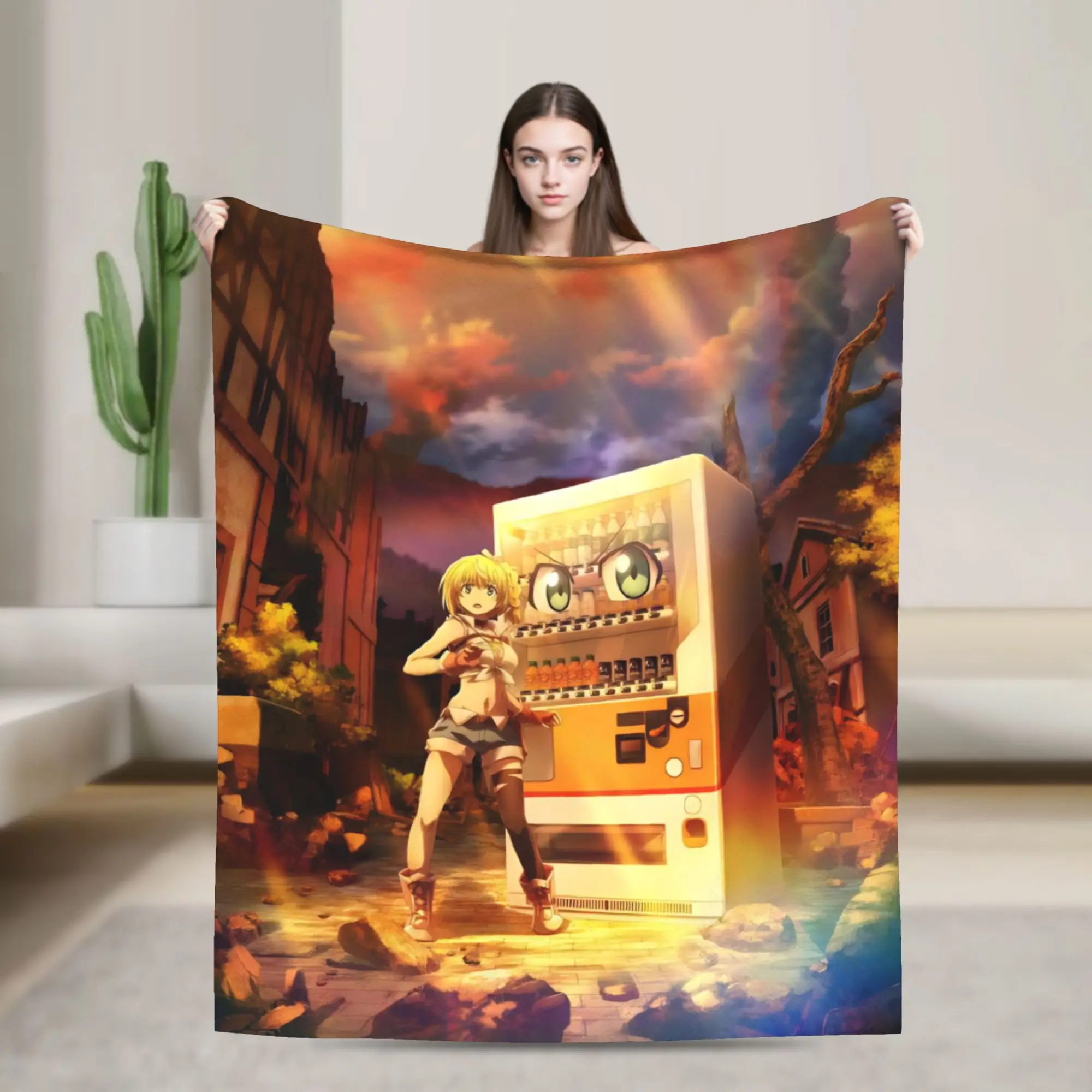 Reborn As A Vending Machine Blanket Multiple Sizes Soft and Lightweight  Throw Blankets for Couch Sofa and Bed