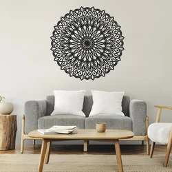 Large Mandala Wall Art Decor Laser Cut Peach Wood Hanging Painting Housewarming Gift For Living Room Interior Room Decoration